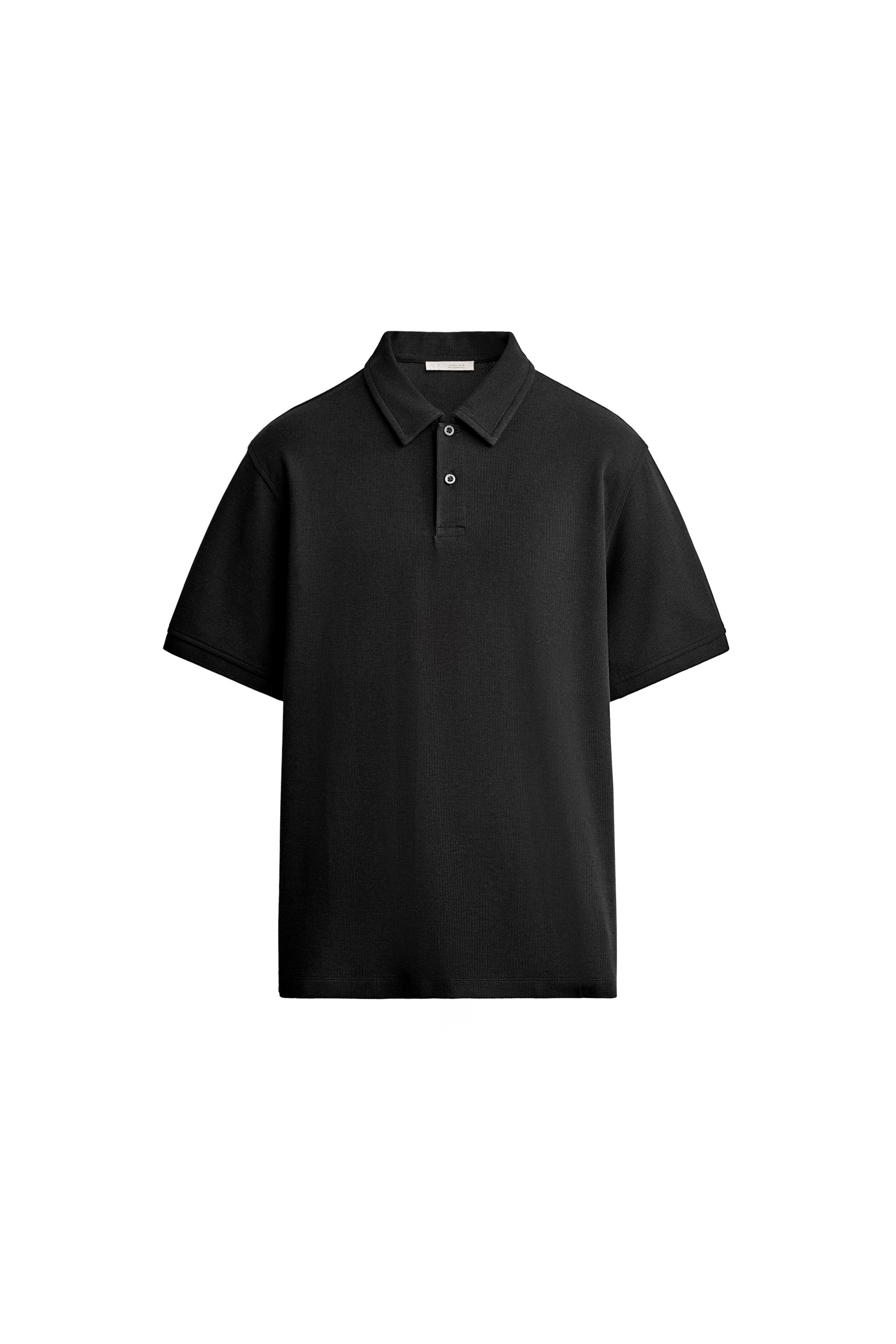 REGULAR FIT TEXTURED POLO